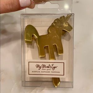 Brand New Acrylic Unicorn Cupcake Toppers